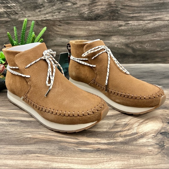 NIB Toms Rio Dark Amber Suede Water Resistant Moccasin Bootie Sneaker 8 38.5 - Picture 5 of 12